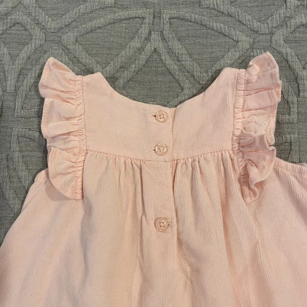 Baby Gap 0-3m Pink Corduroy Pocket Dress